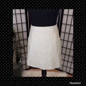 J Crew Cream Mini Skirt 6